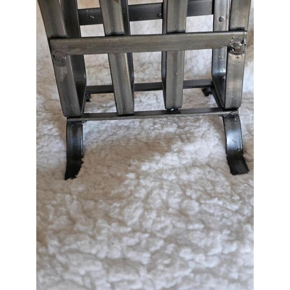 Metal Mini Book Rack Holder India Super Cute Tall 5" Width 5.25" Gray Decor - Picture 4 of 9